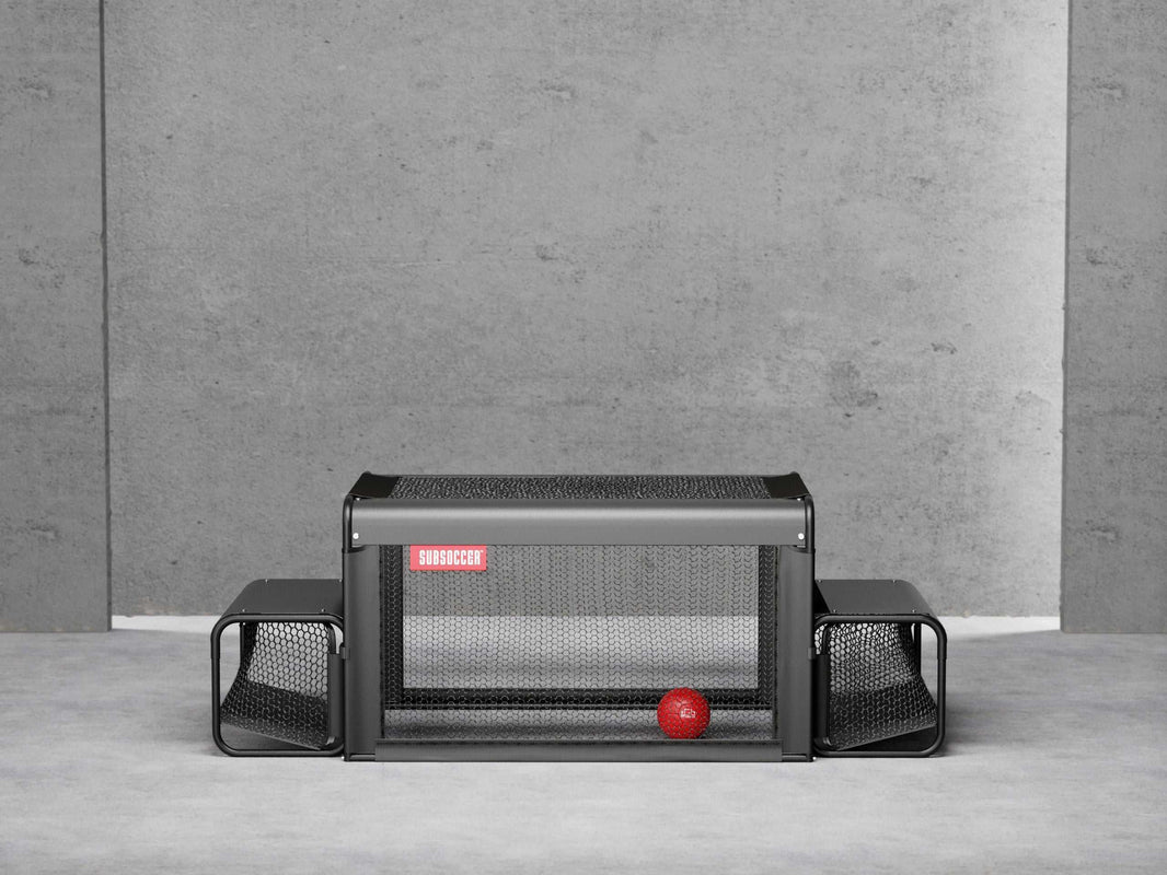 Subsoccer S3 portable bench soccer game with net tabletop and red ball for indoor and outdoor use